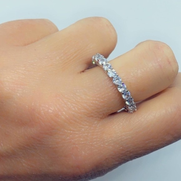 Sterling Silver Diamond Filigree Ring - Picture 11 of 16